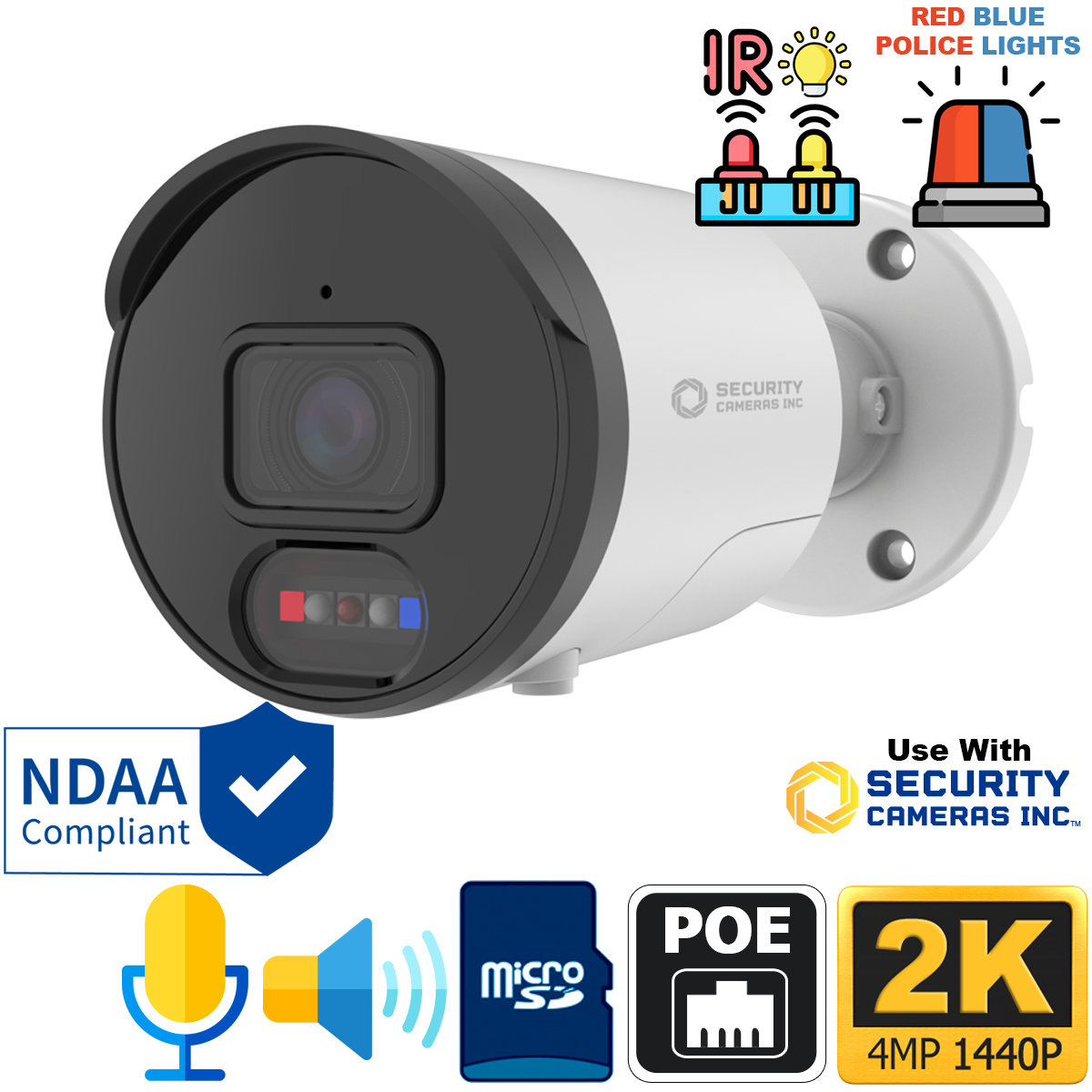 Best cheap home security camera with alarm - SCI 2K Active Deterrence SC2KBLAD