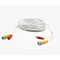 60ft Siamese Cable for Analog Cameras, White