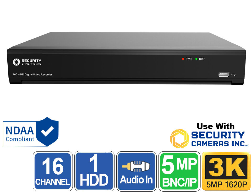 16 Channel DVR, NDAA Compliant