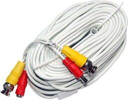 thumbnail image 2 of Wennow 2-Pack 25ft CCTV Siamese Video Power Cable – With Free BNC & RCA Connectors – 07490 2 of 3