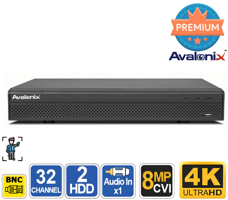 32 Camera 4K DVR XVR Hybrid