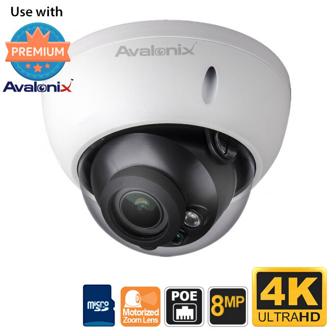 Night Vision Camera Cctv Dome 4K Dome Security Camera, IR Night