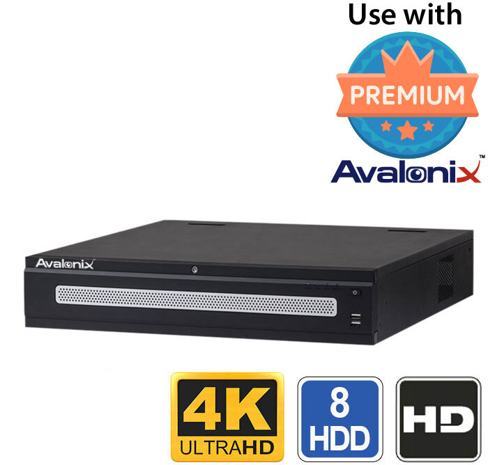 64 Channel 4K NVR with Hot Swap Hard Drive Bays