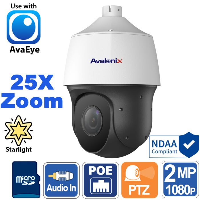 1080P 25X Zoom High Speed Dome, Starlight, Outdoor