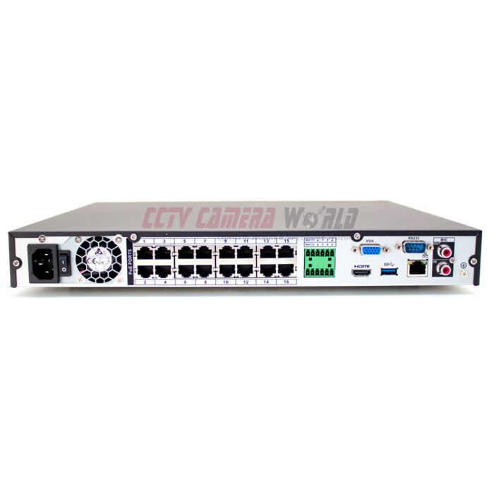 16 Channel 4K PoE+ NVR with AI Analytics and 16 PoE Ports, Avalonix