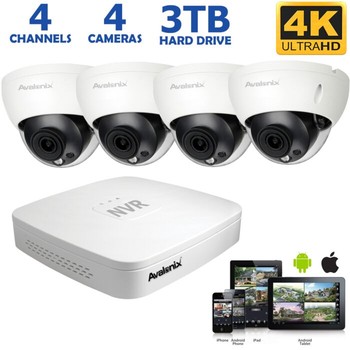 outdoor wireless 4k security camera system