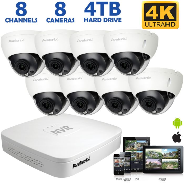 Shops 8 channel cctv kit