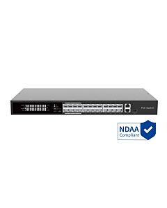24 Port PoE Plus Switch, NDAA Compliant