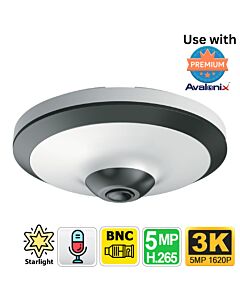 360 Degree and 180 Degree Fisheye Dome Camera