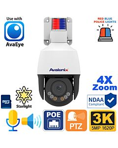 3K Active Deterrence PTZ with Auto Tracking