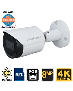 4K IP Camera Bullet, Starlight, Avalonix Premium Series