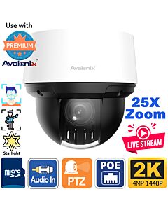 Auto Tracking 2K PTZ Camera with Night Vision