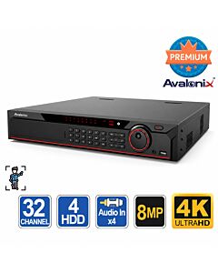 Avalonix DVR32HDX 32 Channel 4K Hybrid XVR DVR