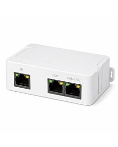 3 Port PoE Ethernet Extender with 1 PoE Input and 2 PoE Outputs