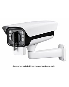 Outdoor CCTV camera enclosure with IR night vision and wiper