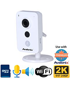 Wireless WiFi Two-Way Audio Camera, Indoor, Speaker, Microphone