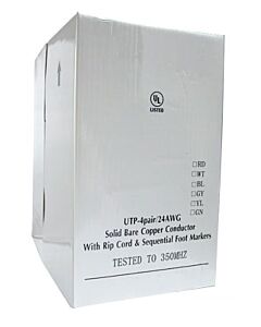 1000ft CAT5e Network Cable, Solid Copper