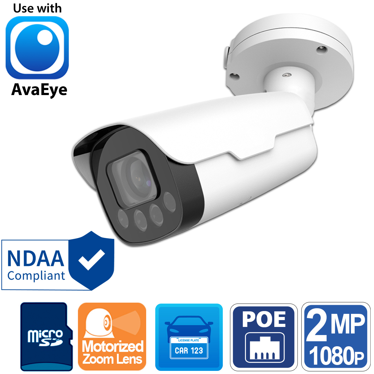 Best License Plate Camera - AvaEye LPR Camera HC121-TS8CR-Z