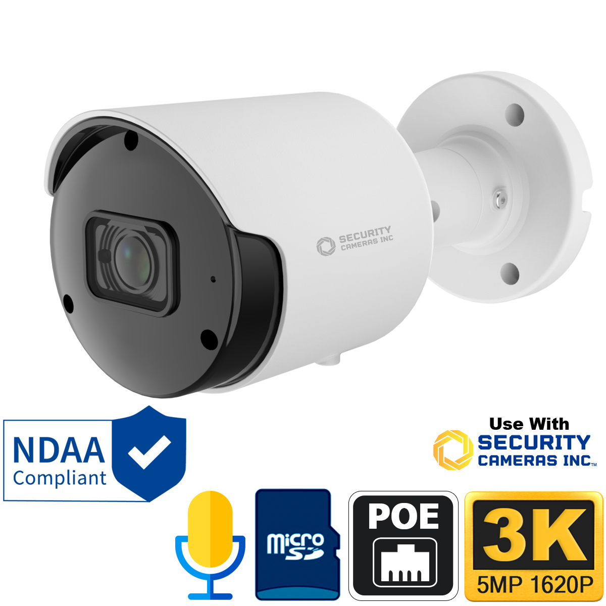 Best overall cheap home security camera - SCI 5MP Bullet Camera SC5BL