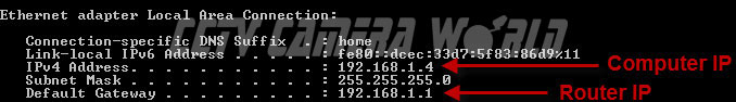 find router ip address