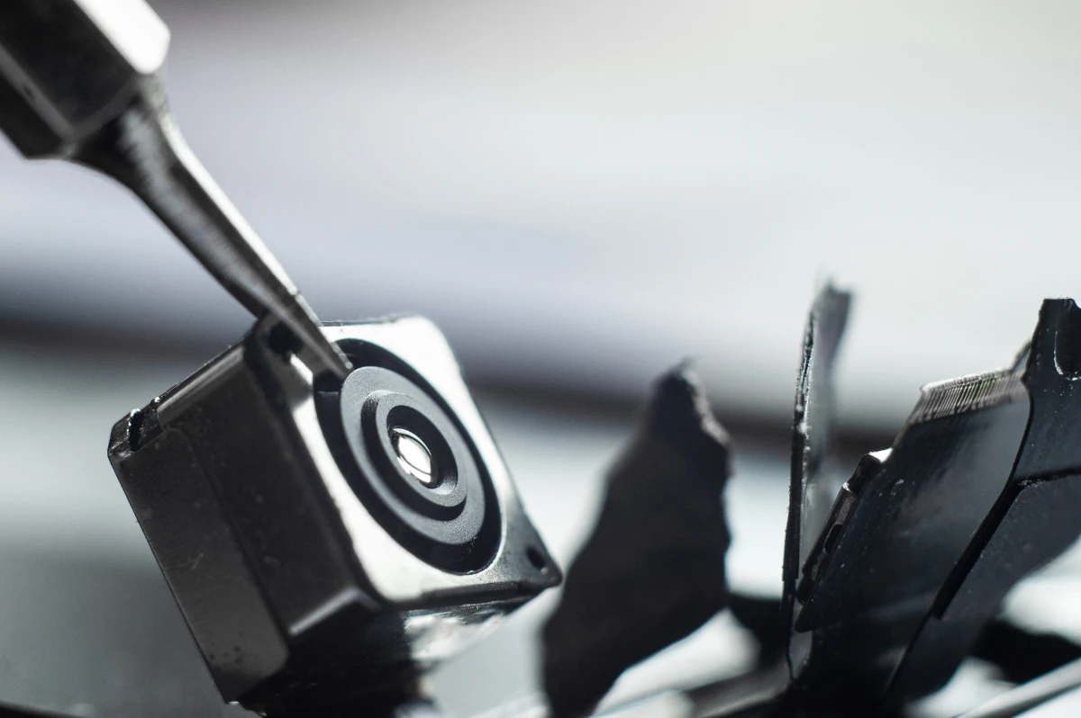 An exposed hidden camera