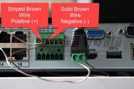 alarm block with male terminal