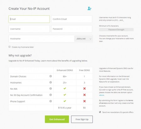 NoIP Registration