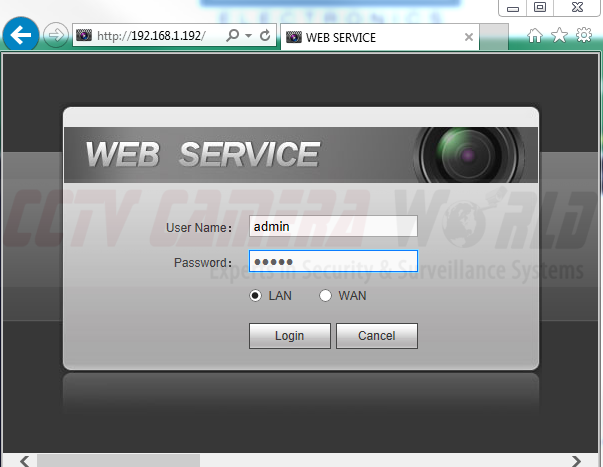 web service login