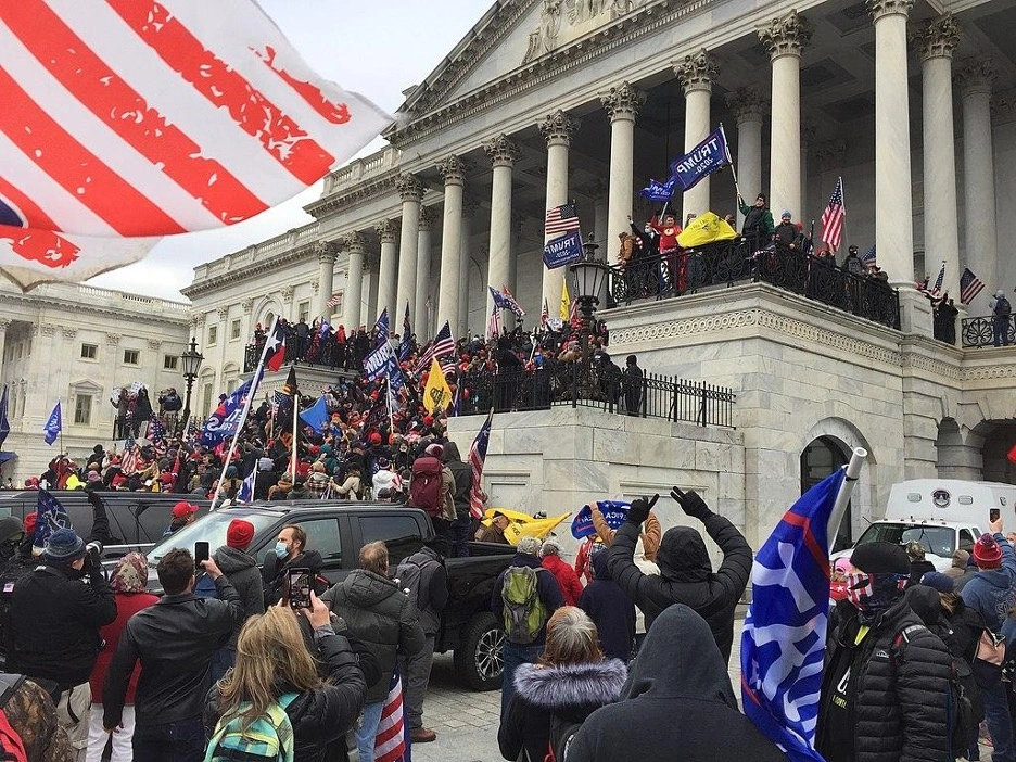 Steps at the US Capitol During 2021 Insurrection
