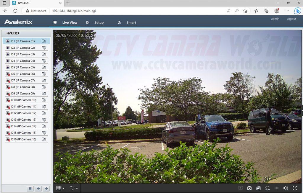 AvaEye web interface does not require a plugin