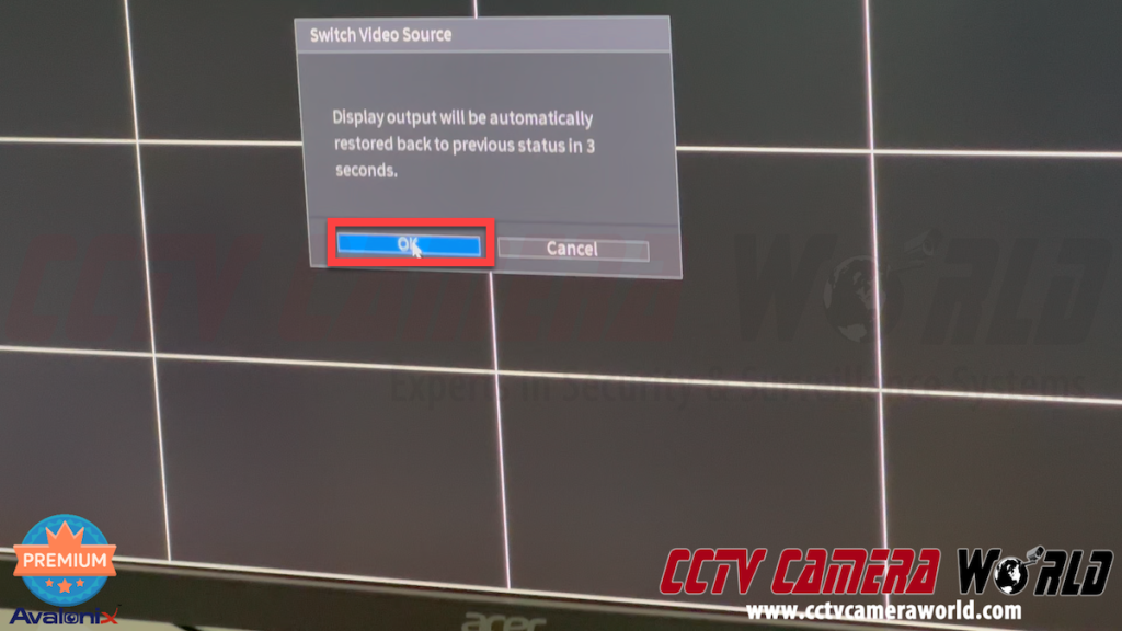 confirm the mouse screen switch on the sub screen