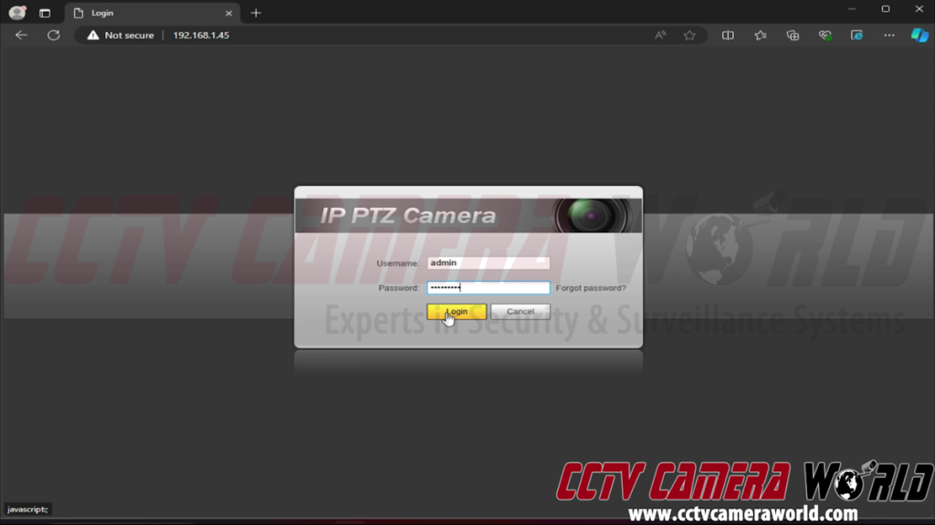 Login to the web interface to access the TCP/IP multicast settings