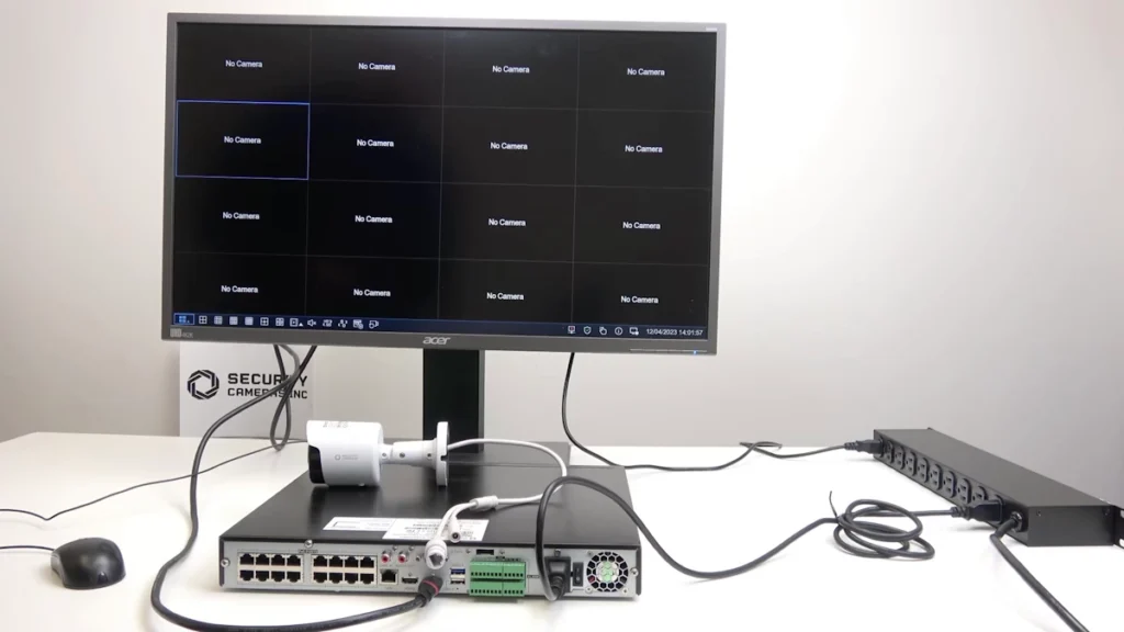 Security Cameras Inc NVR and PoE camera setup
