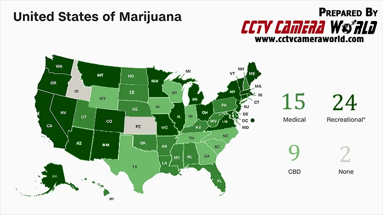 State-by-state marijuana legalization as of March 2025
