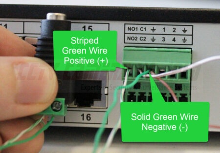 alarm block with siren power terminal