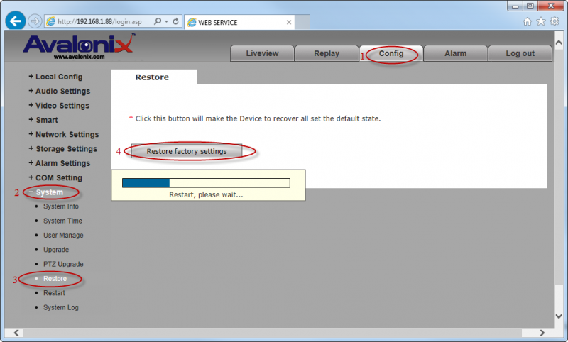 Restore Settings