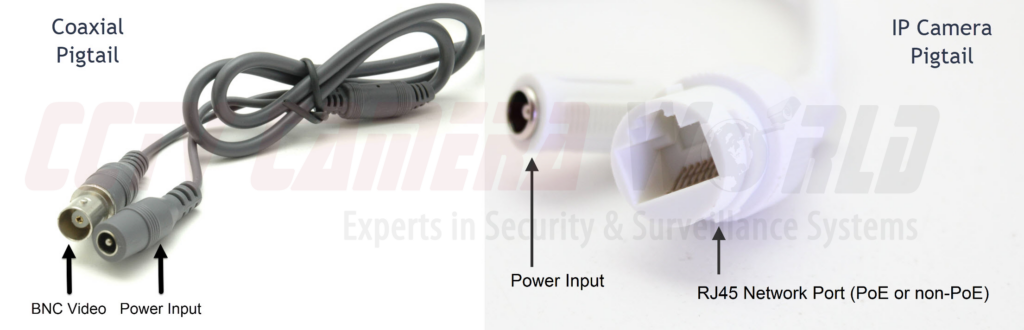 Coaxial and IP pigtails that need protected