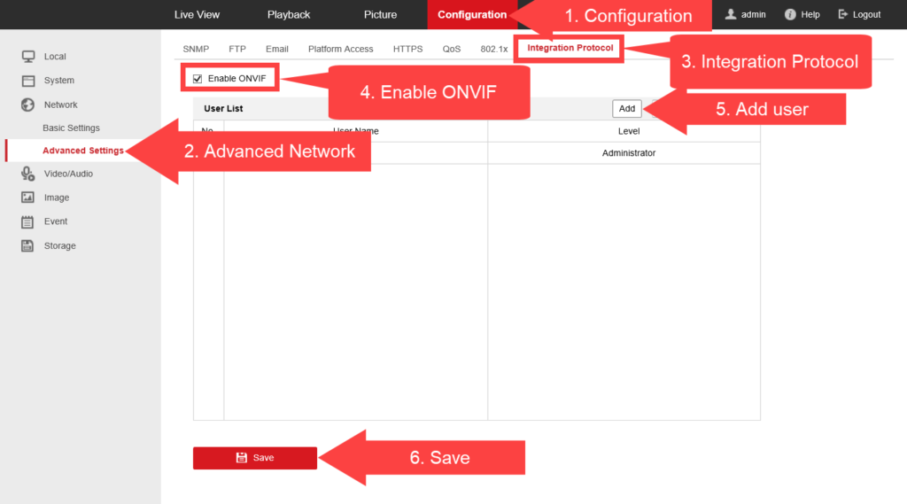 Hikvision shops internet connection