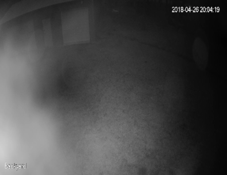 IR glare from fingerprints on the lens