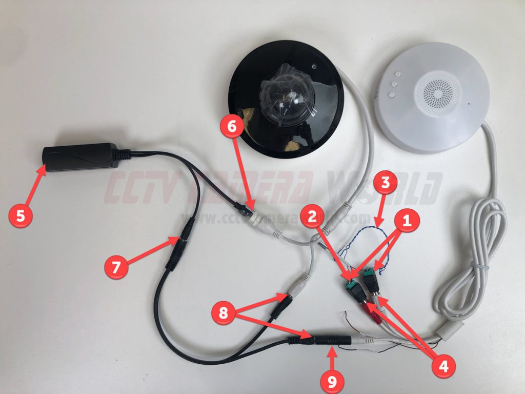 Option A with 2-lead wire audio connectors