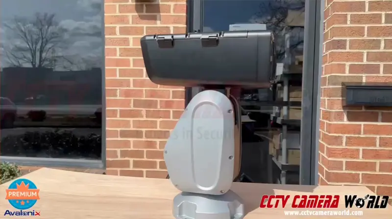 PTZ Camera rotating in action