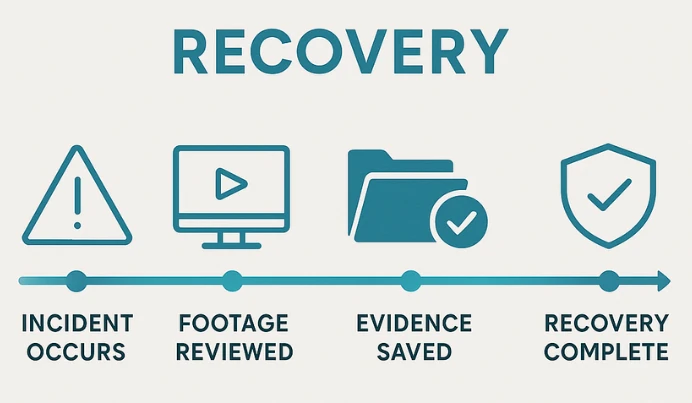 Design a recovery process for quick review of evidence and to create a plan to prevent future incidents