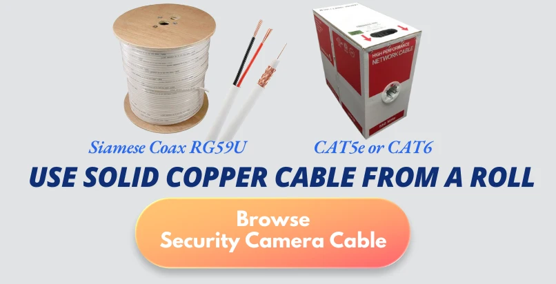 Shop Security Camera Cabling