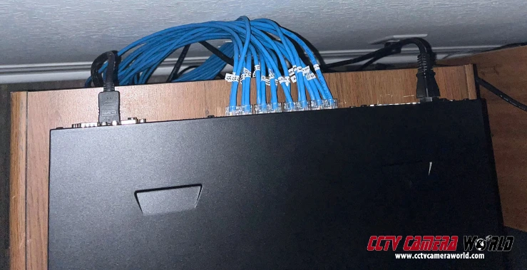 Example of proper cabling technique