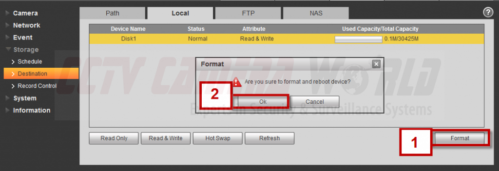 Format the SD Card Within the IP Security Camera Before Use