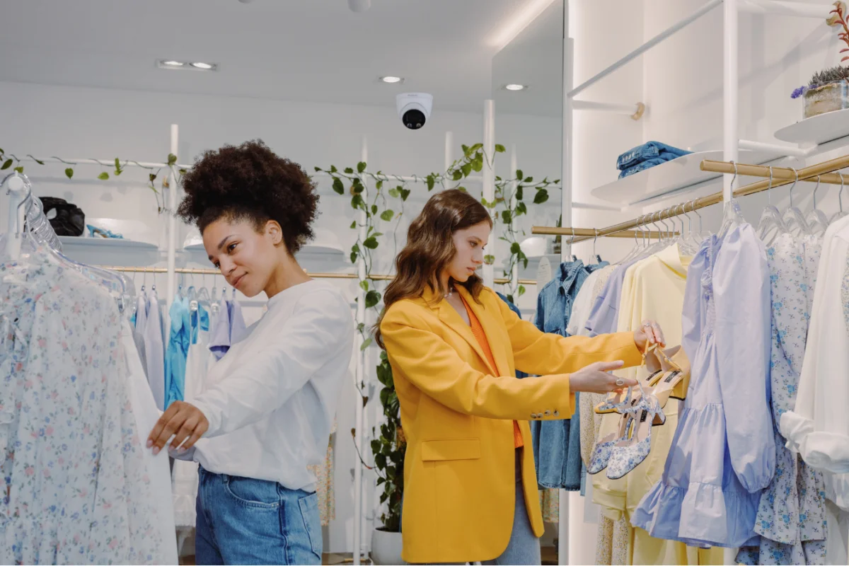 Avalonix turret camera in a retail setting