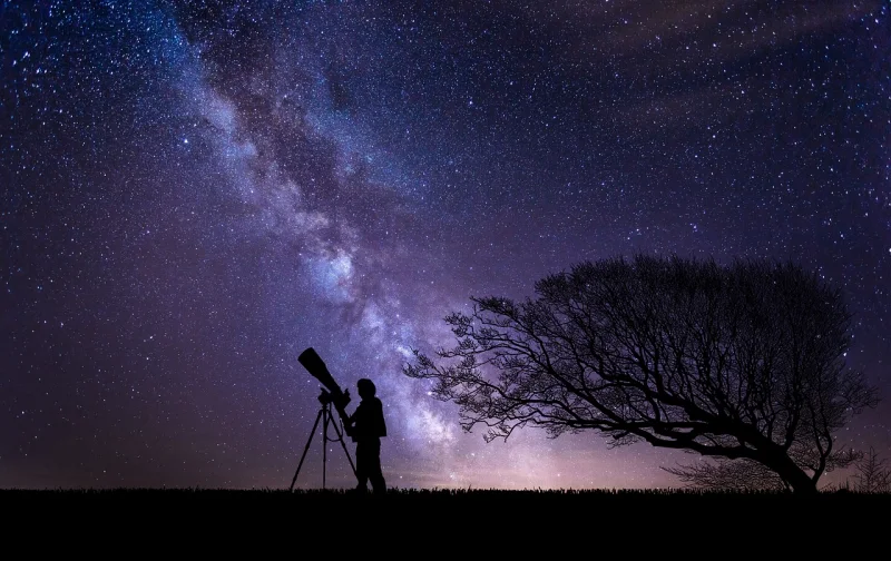 Stargazing with a telescope