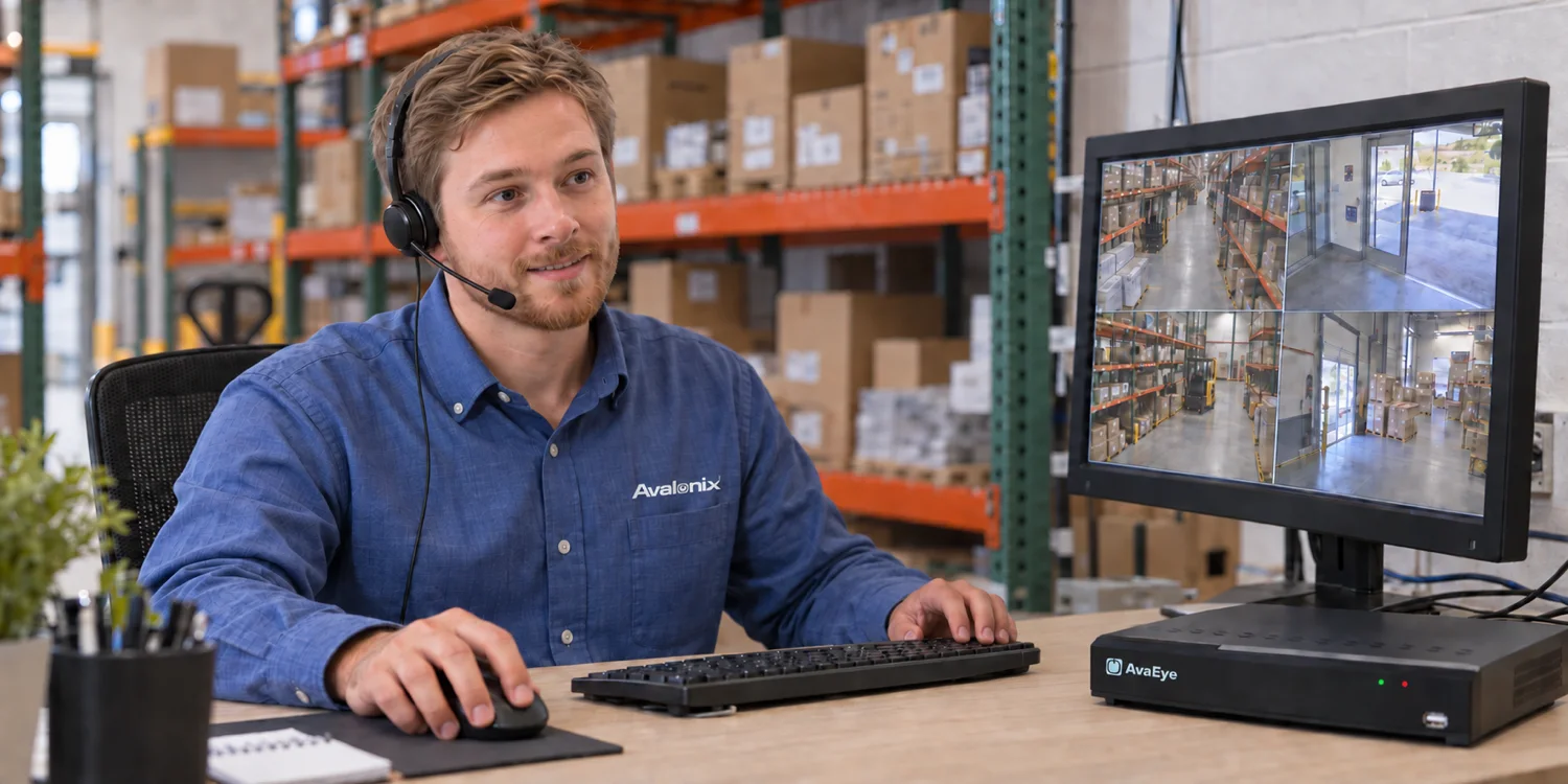 CCTV Camera World technician providing security camera setup and technical support