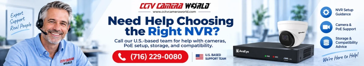 Need help choosing your NVR? Call CCTV Camera World at 716-229-0080