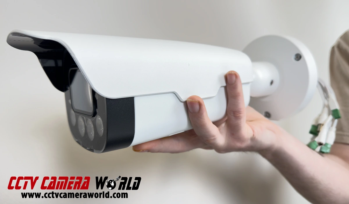 Real world view of 1080P ANPR license plate camera in our hands